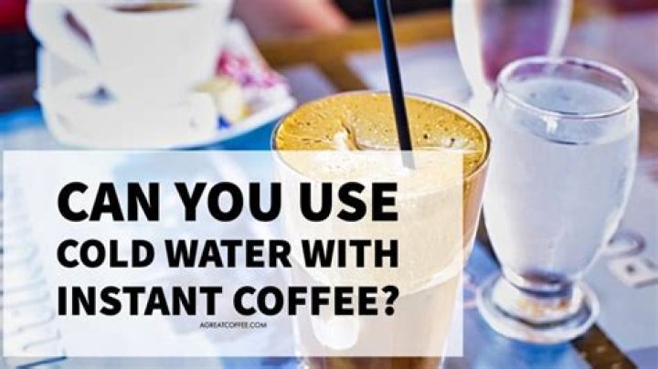 Does using cold water make better coffee?