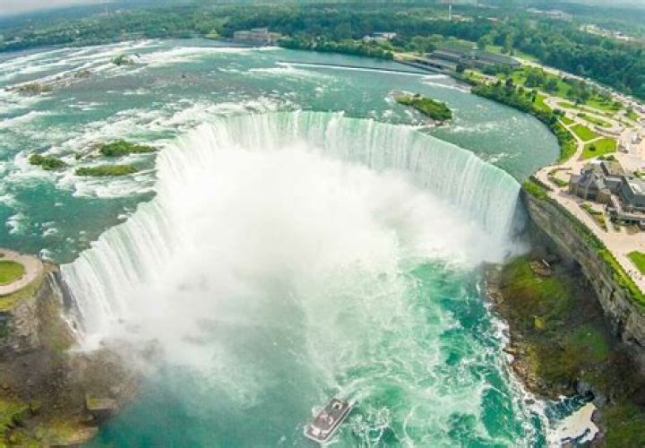 How deep is the water at Niagara Falls?