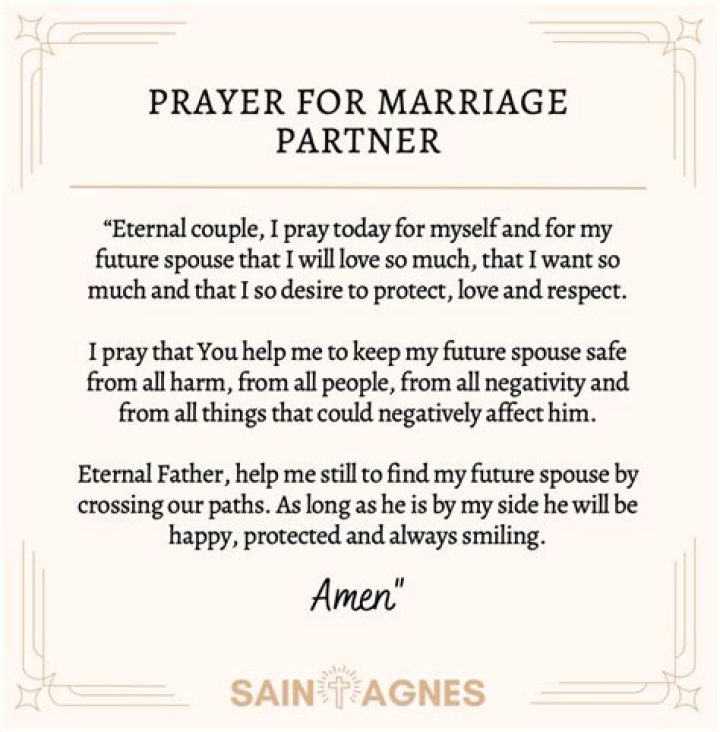 How do you ask God for marriage partner?