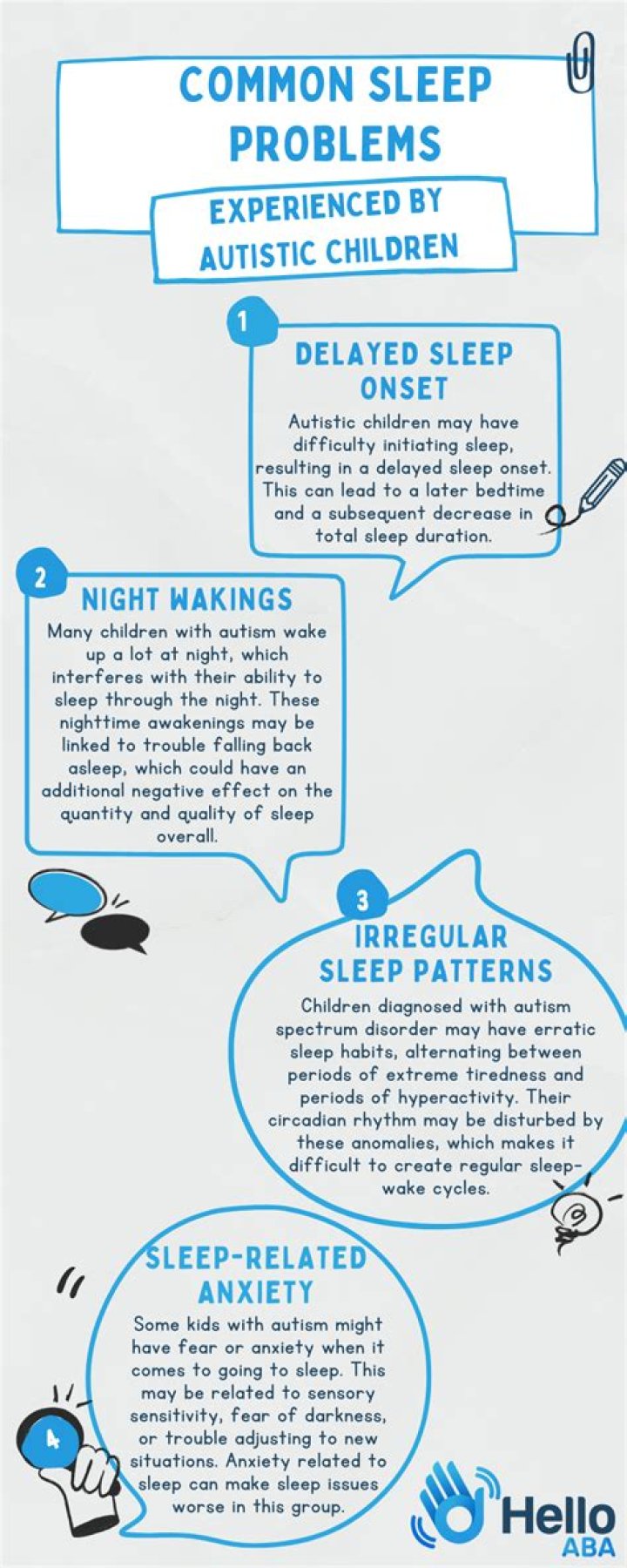How does autism affect sleep?