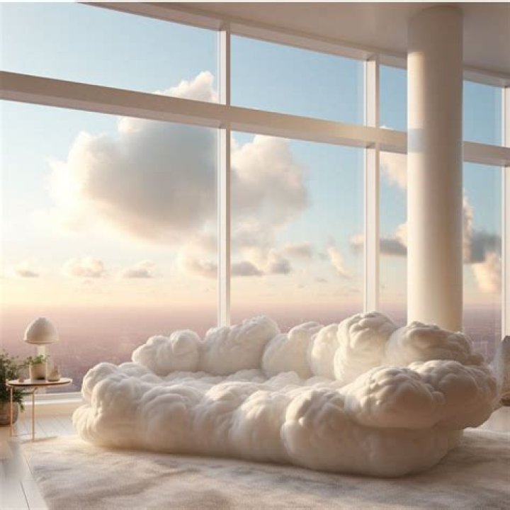 What material is the cloud couch?